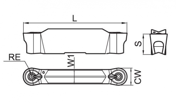 GZD5025-OR-GS3115 Пластина для отрезки и обработки канавок GESAC купить